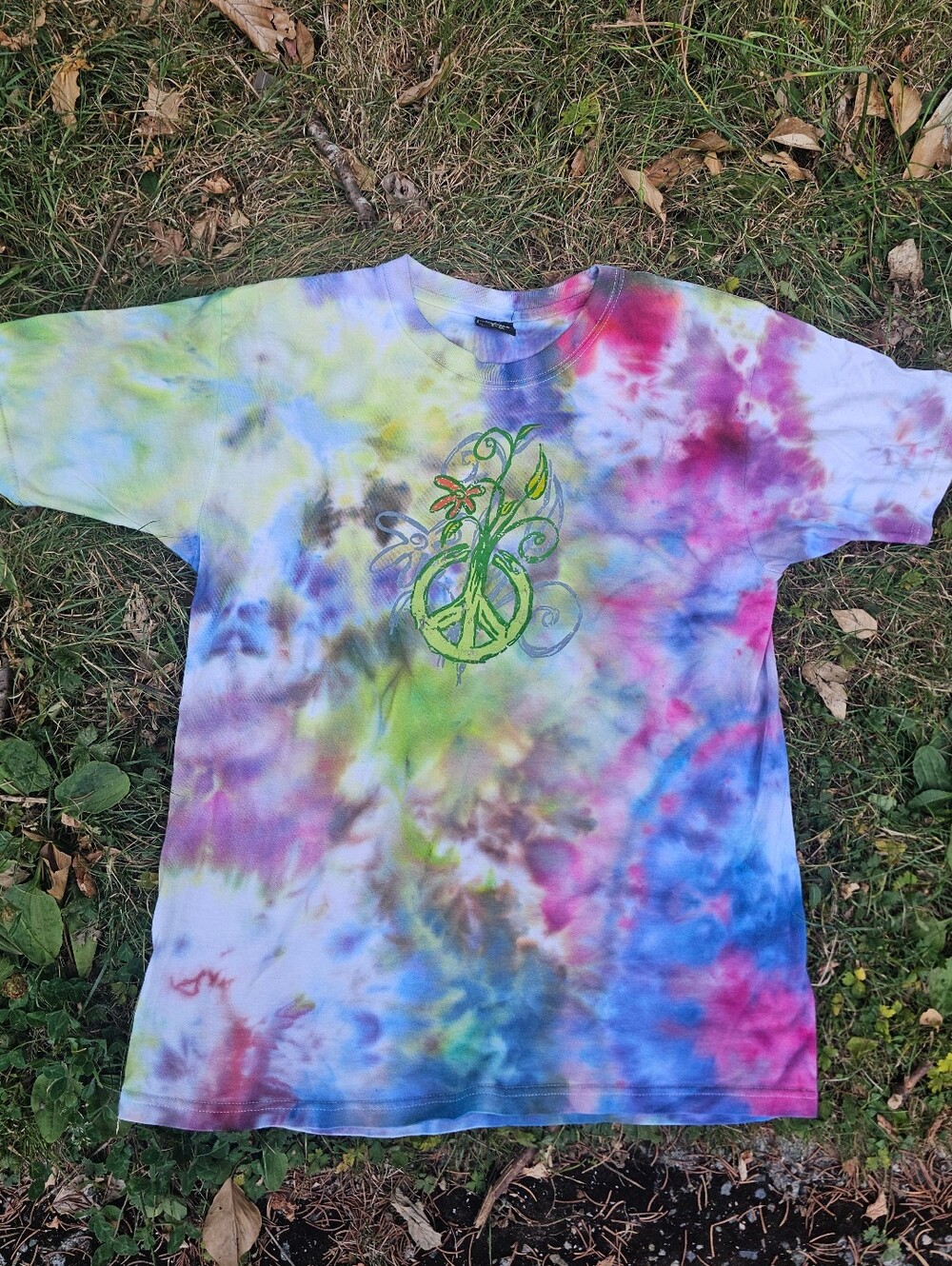 Peace Sign Tie Dye Tee